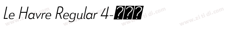 Le Havre Regular 4字体转换